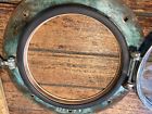 Pair of bronze perko porthole/port lights 9 1/4&#034; od 6&#034; glass (new seals/gaskets)