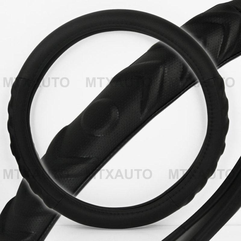 Steering wheel cover black secure grip comfort touch for car suv eco friendly 