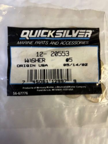 5 pc.  quicksilver mercury washers 12-20553 new oem