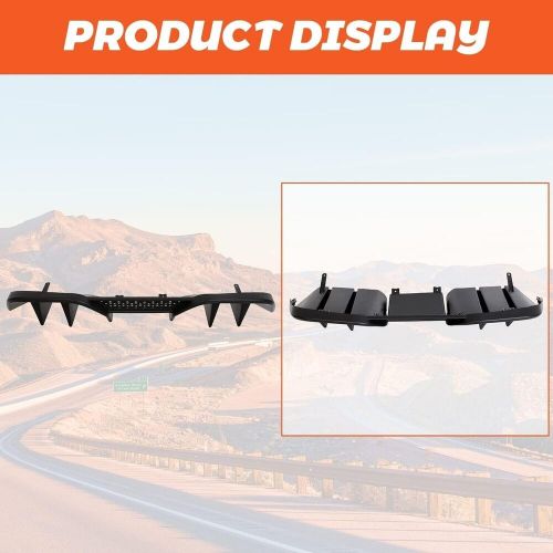 Rear bumper lip diffuser lower valance for 2015 2016 2017 ford mustang r-spec v2