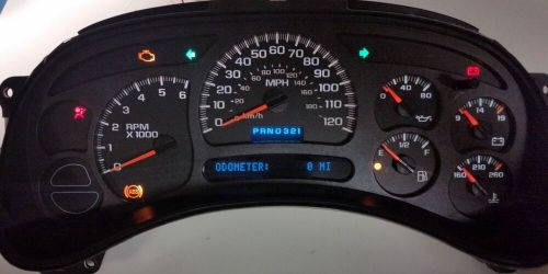 2003 2006 silverado sierra yukon suburban instrument cluster sale 7 gauges