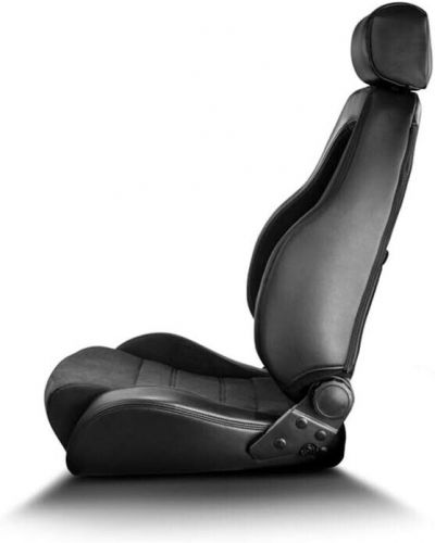 Sparco sport seat gt - black skai + black microfibre - reclinable