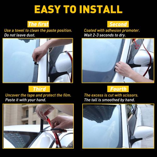 Windshield rubber seal molding trim universal 10ft windscreen and windows