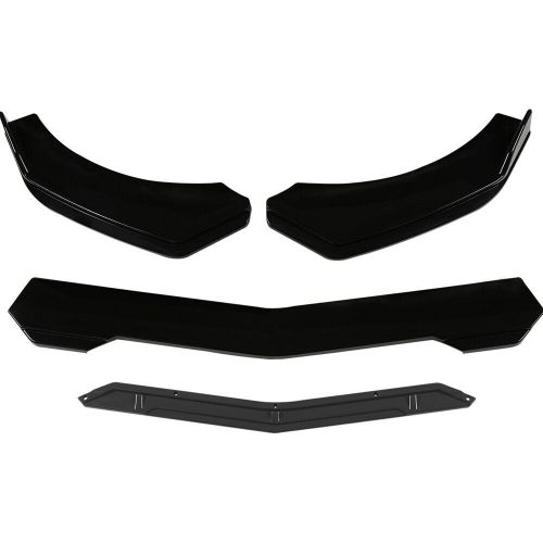 Front bumper lip splitter chin spoiler body kit&amp;strut rod for scion tc 2005-2016