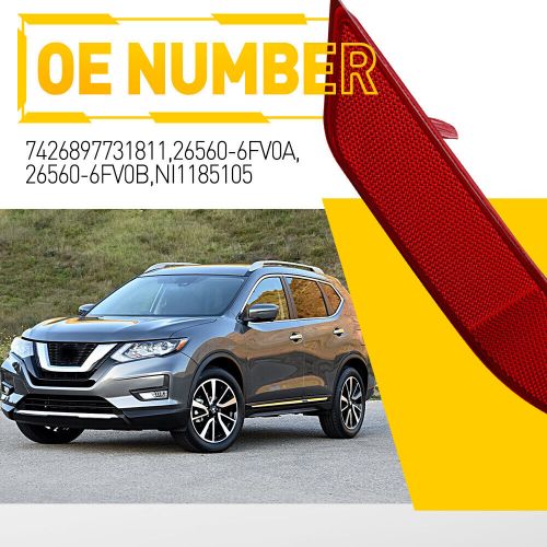 Reflector light rear right passenger side bumper fits for 2017-2020 nissan rogue