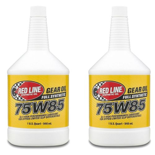 Red line 50104 75w85 performance lightweight synthetic gear oil fluid (2 quarts)