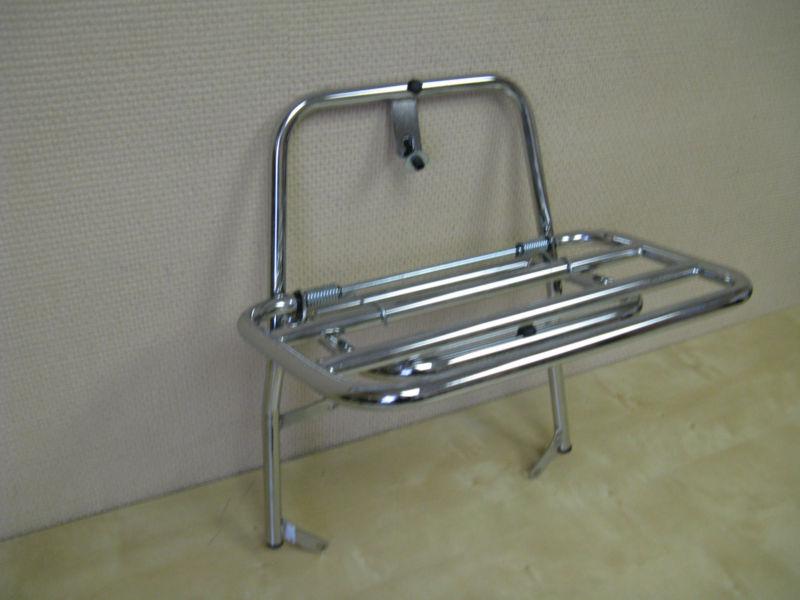 Vespa granturismo gt 125  200 - chrome folding rear carrier rack - cuppini italy