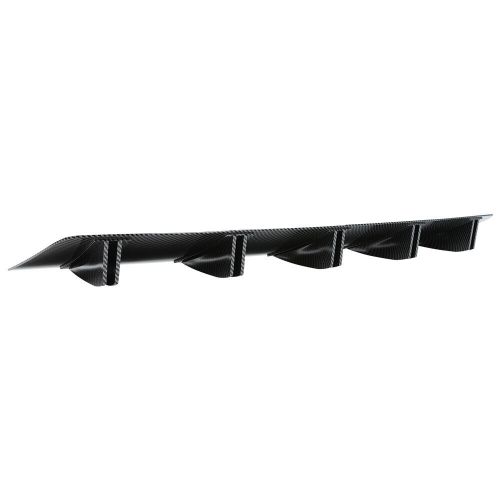 Carbon fiber rear bumper spoiler 5 fins + rear canard diffuser for nissan altima