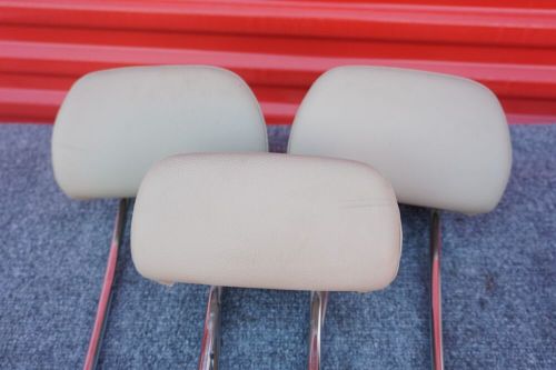 2010-2015 mercedes glk350 rear left center right seat headrests leather - beige