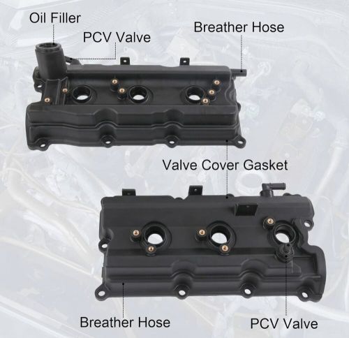 Left &amp; right engine valve covers for nissan 350z /03-06 g35 v6 3.5l 2003-2006