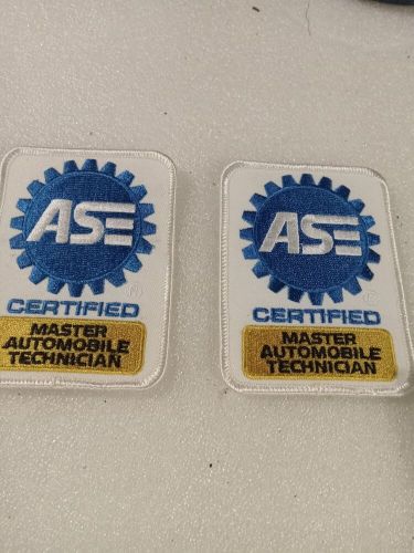 Vintage ase certified master  automobile technician patch embroidered a lot of 2