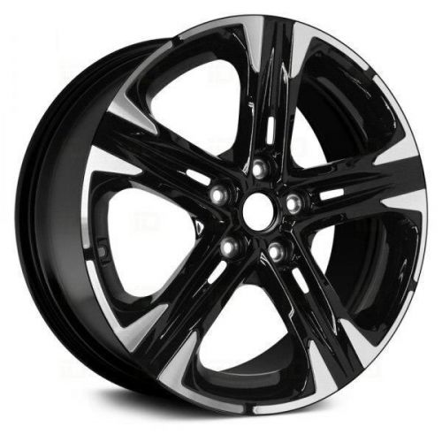 Wheel 18x7-1/2 alloy machined face black fits 21 k5 3365524