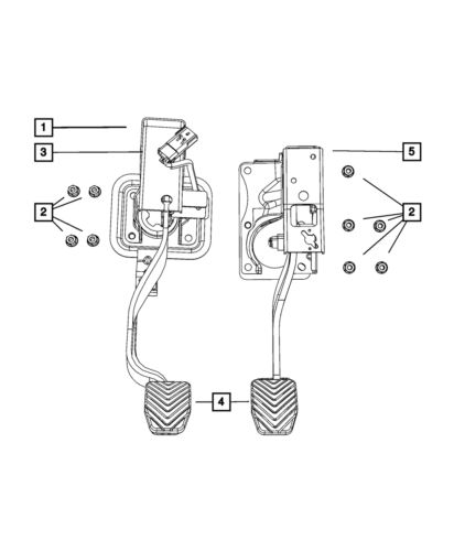 Genuine mopar brake pedal 5105522ag