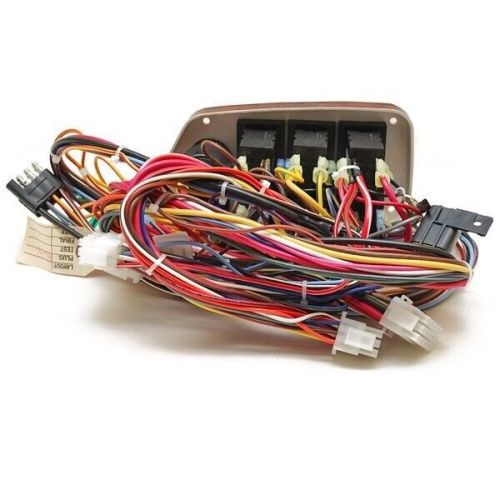 Tracker boat switch panel | 8 x 4 inch woodgrain ignition switch