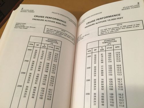 1983 cessna tu206g turbo stationair 6 pilot&#039;s information manual