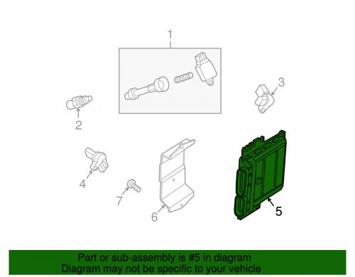 Genuine nissan engine control module (ecm) 23710-zw21a