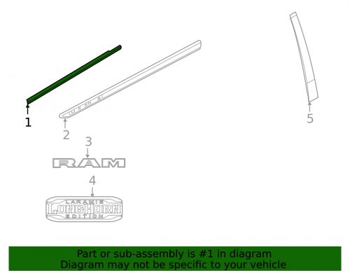 Genuine mopar w/strip 68245331ae