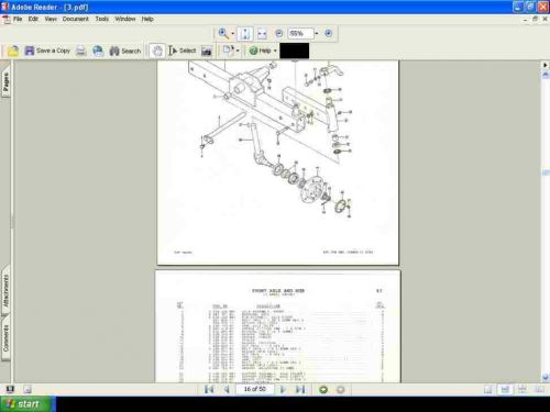 Massey ferguson mf 1035 tractor parts manual 150pgs w/diagrams for mf1035 repair