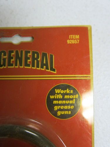 Nos u.s general 92657 1/8&#034; npt 27 tpi 18&#034; flexible grease hose