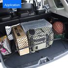 Tusenpy car trunk net with 4 hooks,elastic nylon baggage cargo fixed cargo net