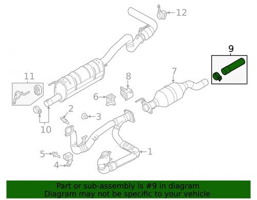 Genuine ford intermediate pipe hc3z-5201-c