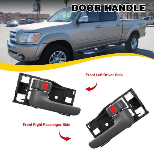 Inside interior door handle left &amp; right dark gray for 2000-2006 toyota tundra