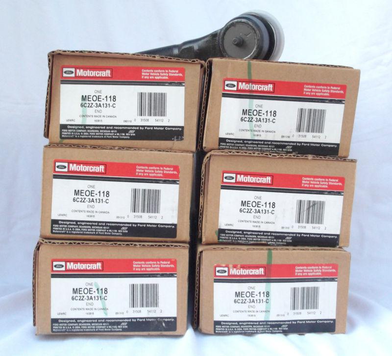 Lot of 6 motorcraft meoe-118 steering tie rod end ends