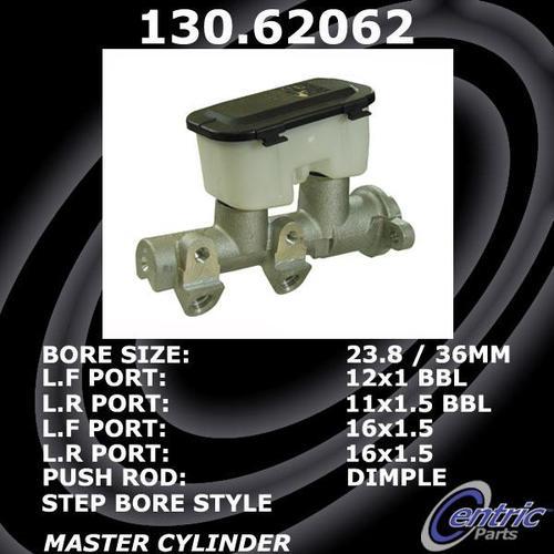 Centric 131.62062 brake master cylinder-c-tek standard brake master cylinder