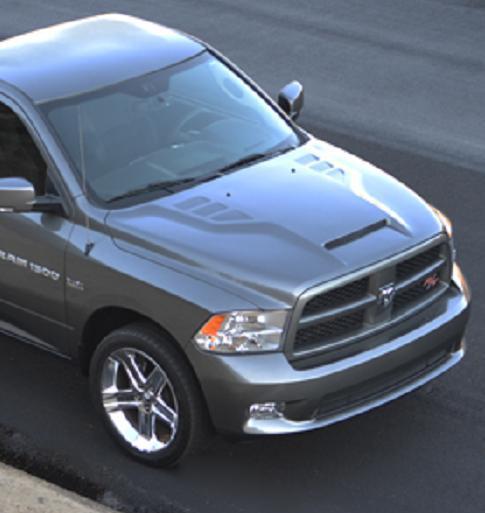 Dodge ram 1500 2009-up rk sport striker ram air hood fully functional!!!