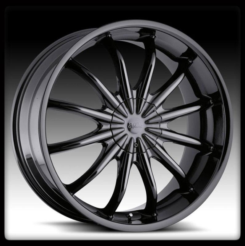 18" x 8" milanni 450 baron phantom black 18 inch 5x4.5 5x114.3 +40 wheels rims