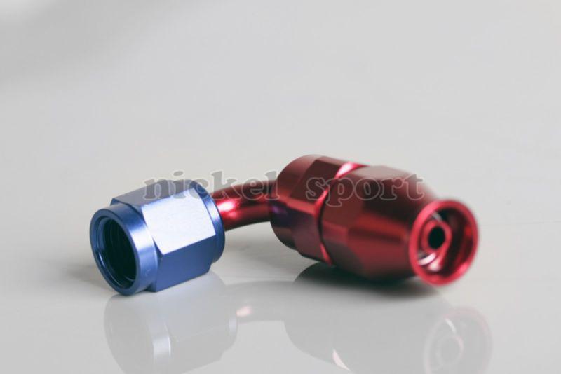 12an tpfe hose end 90° aluminum fitting adapter