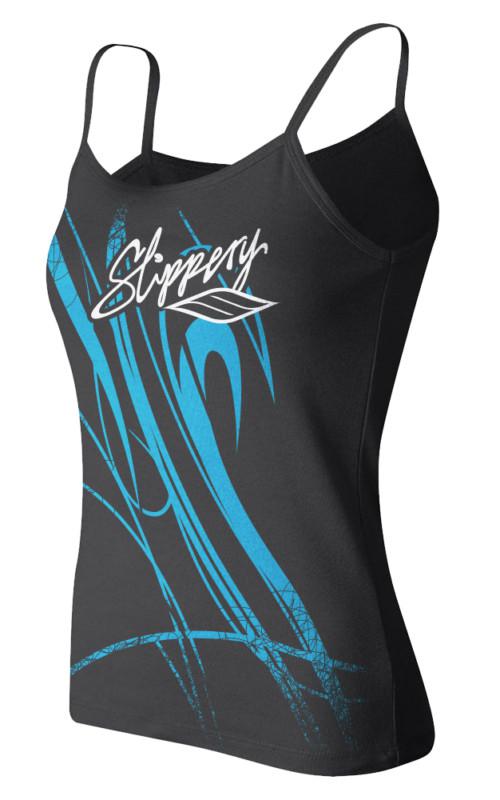 New slippery ray womens tank top/shirt, black, xl