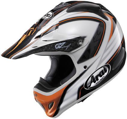 New arai vx-pro-3 offroad/motocross adult helmet, edge orange, small/sm