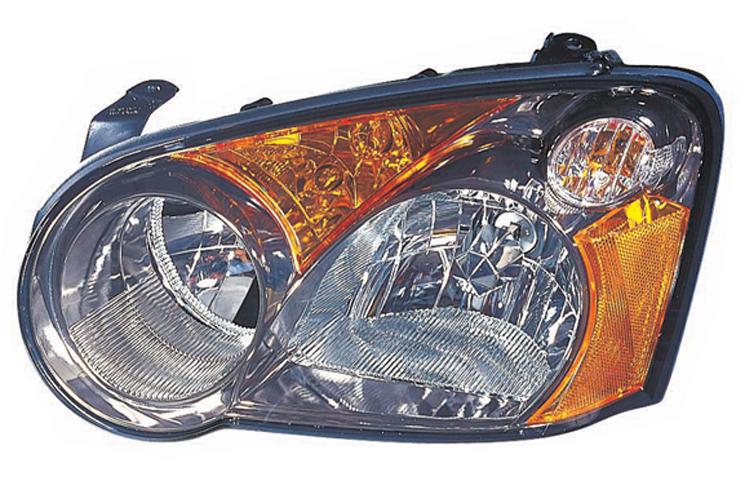 Depo pair replacement headlight halogen gun metal housing subaru impreza outback