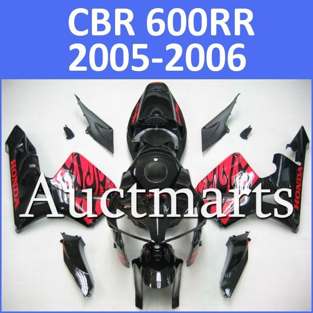 Fit honda 05 06 cbr600rr cbr 600 rr 2005 2006 fairing kit abs plastics b55 d13