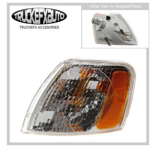 Side marker light with bulbs new clear and amber lens left hand vw lh driver car