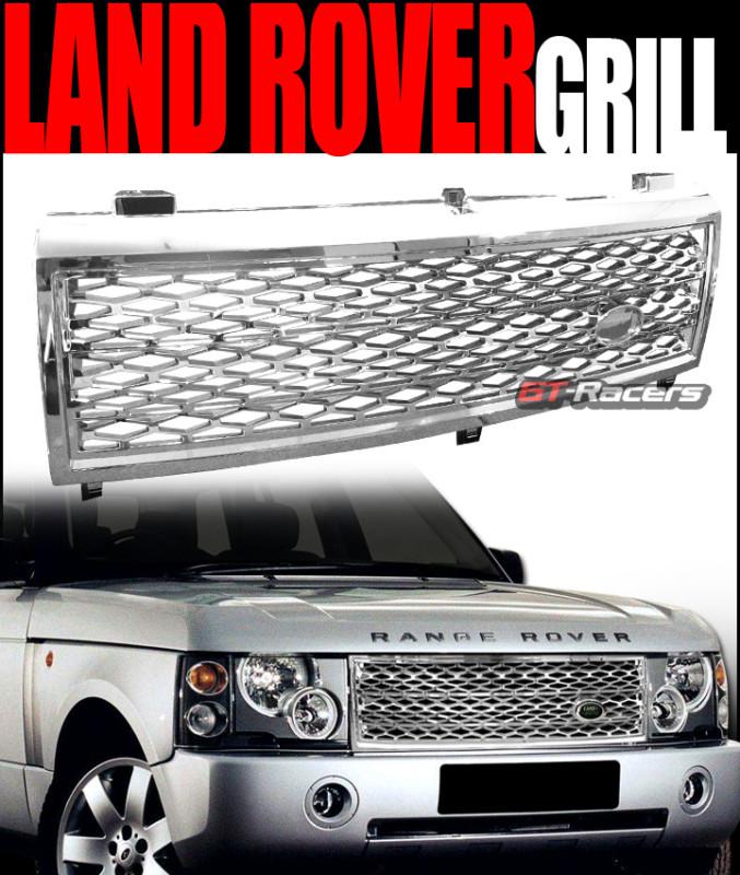 Chrome honeycomb mesh front hood bumper grill grille 2003-2005 land range rover