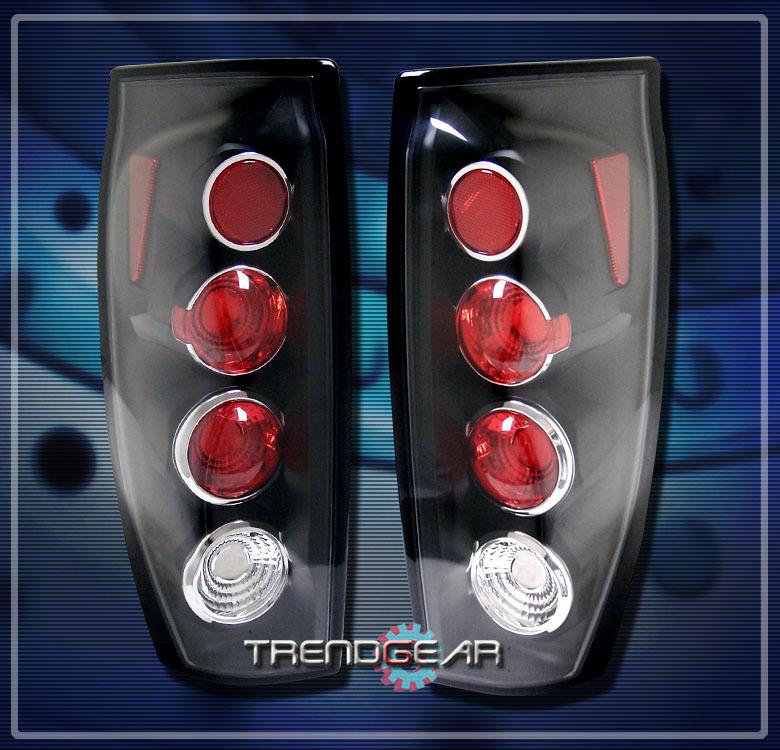 02-06 chevy avalanche altezza brake tail lights lamps black whb ls lt 4dr 4-door