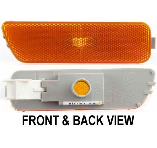 99-05 vw jetta front side marker light lamp right passenger side amber assembly