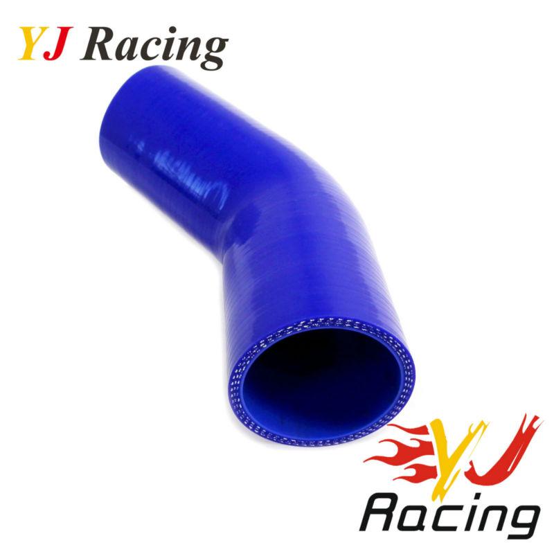 Blue 2.36" to 2.36" 45 degree turbo silicone elbow hose 60mm pipe