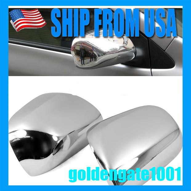 Us brand new chrome rear view mirror cover trim for toyota corolla yaris prius 