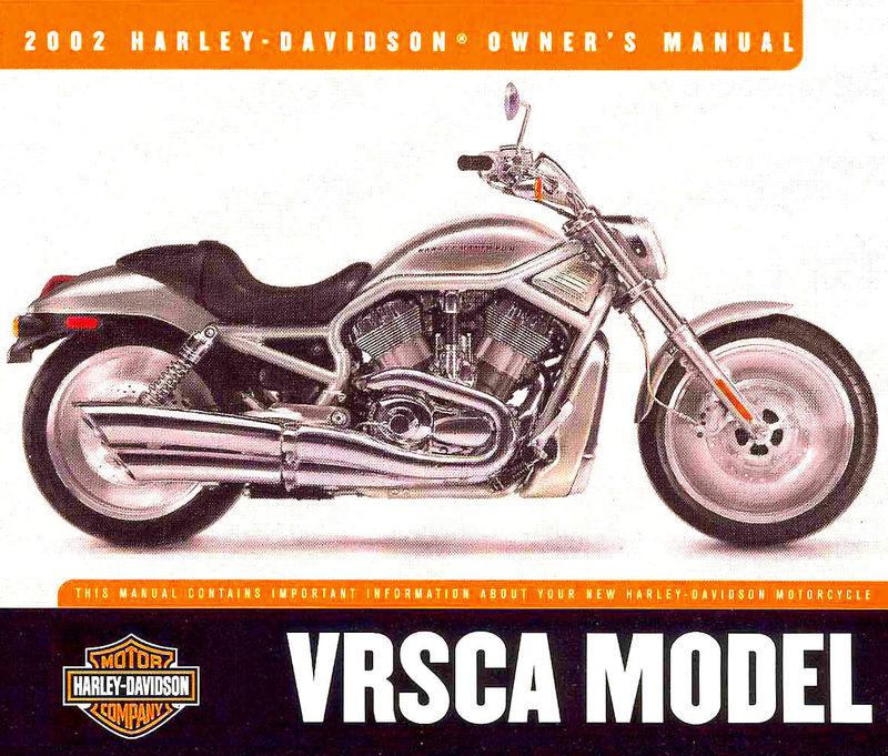 2002 harley-davidson vrsca v-rod owners manual -new sealed-vrsca-vrod-harley