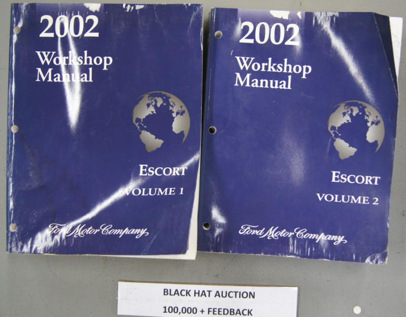 2002 ford escort car factory shop service repair manual 2 volume set  bls-4096