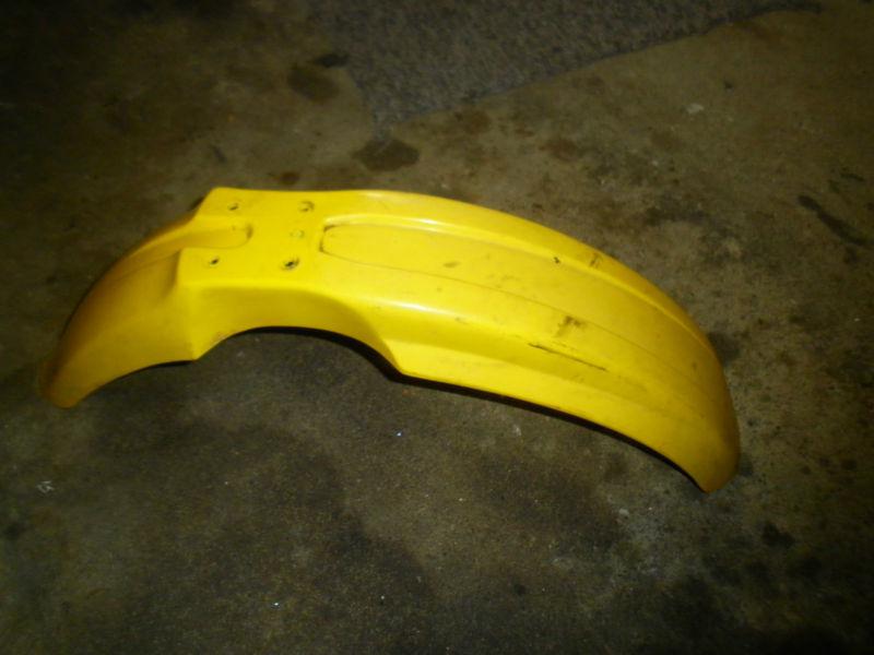 Suzuki rm 125 2000 front fender plastic mud guard  rm125 1989  2000