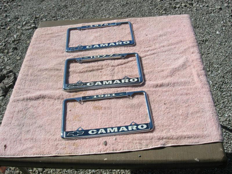 Chevy cam,aro  license frame