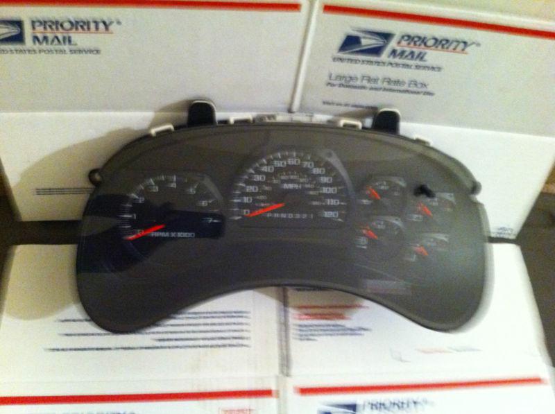 2006-2009 chevy trailblazer trail blazer instrument cluster 118k speedometer oem