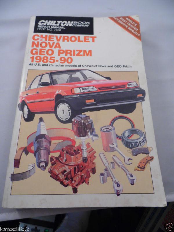 1985 - 1990 chevy nova geo prizm chilton repair manual chilton repair manual