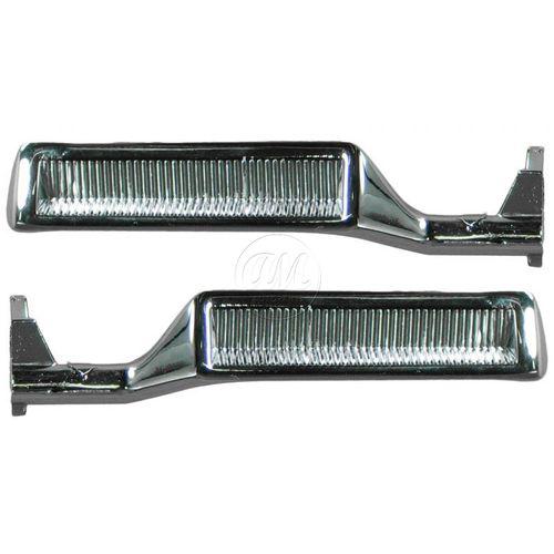 80-86 ford bronco pickup truck f150 chrome interior door handle pair set