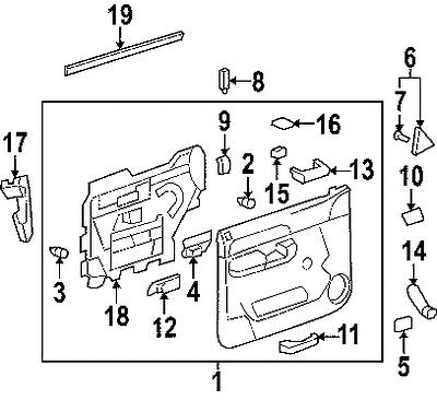 Gmc 25838246 genuine oem factory original upper trim