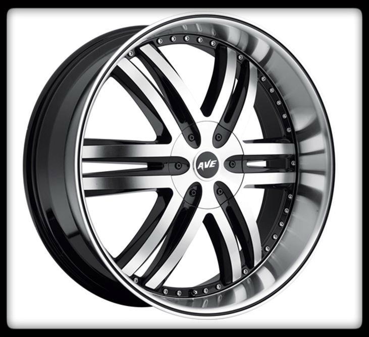 22" avenue a607 black rims with lt285-55-22 nitto trail grappler tires wheels